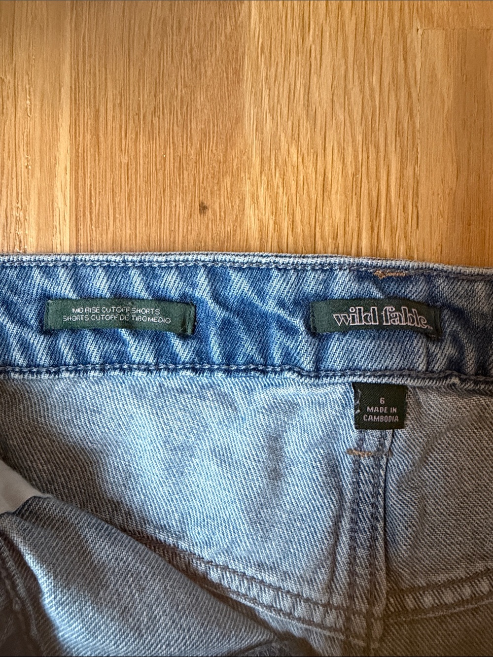 Wild Fable Mid Rise Cutoff Shorts - Picture 3 of 4